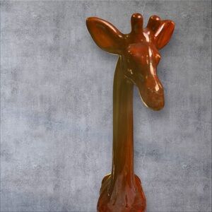 MCM orange giraffe sitting